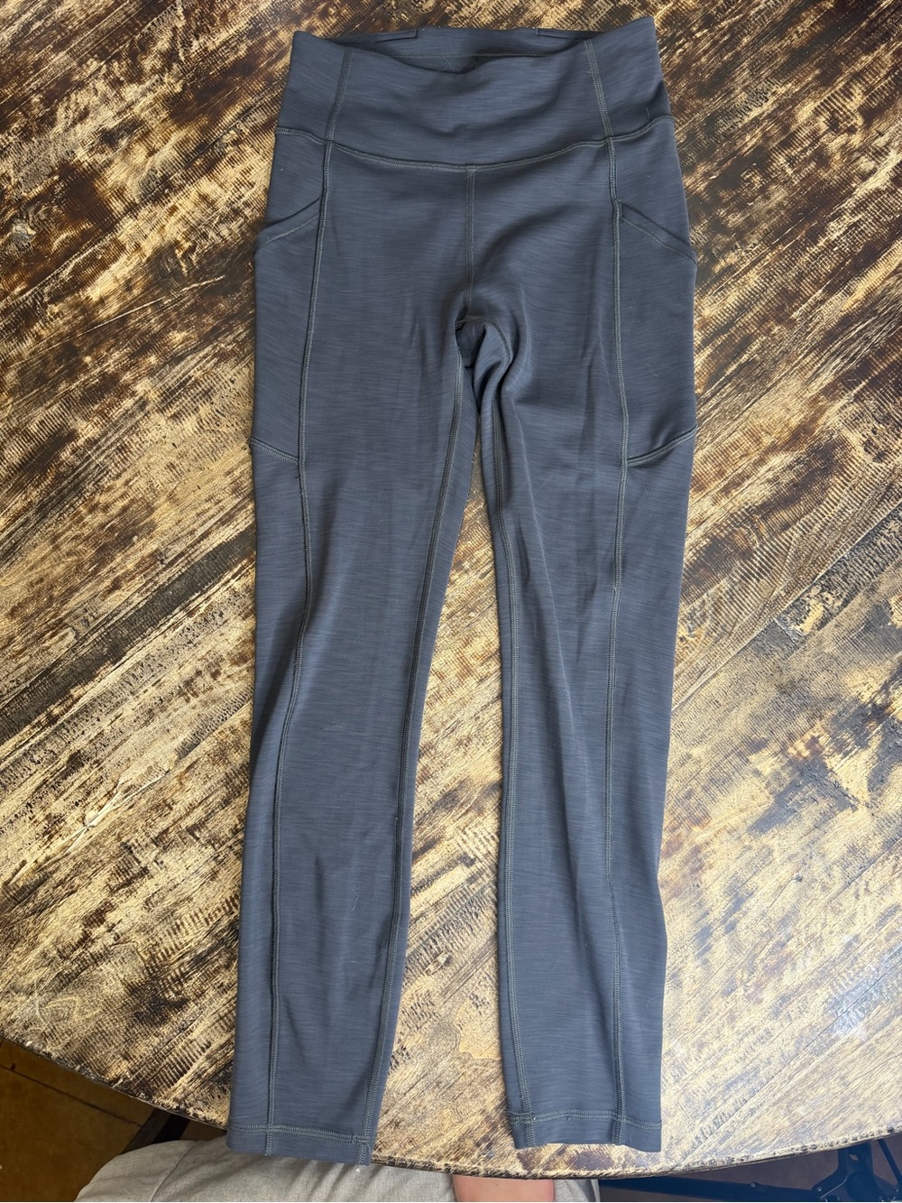lululemon athletica Gray High-Rise Leggings with Side Pockets